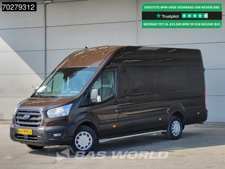 Ford Transit 165pk Automaat L4H3 Airco Cruise Camera Parkeersensoren Euro6 L4 15m3 Airco Cruise control