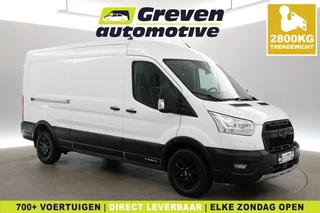 Ford Transit 350 2.0 TDCI L3H2 170PK Trail | Airco | 2800kg Trekgew. | Trekhaak | Adap. Cruise | Camera | 3 Zits | Parkeersens.