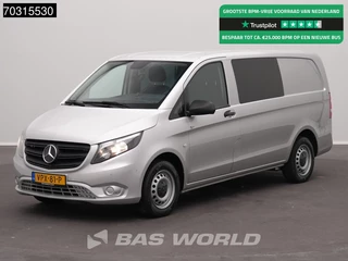 Mercedes Vito 114 Dubbel Cabine Automaat L2H1 Trekhaak Navi Airco Cruise Camera Parkeersensoren Euro6 DC Doka Mixto Airco Trekhaak Cruise control