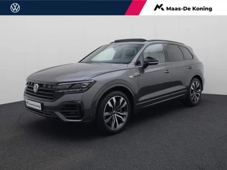 Hoofdafbeelding Volkswagen Touareg Volkswagen Touareg 3.0 TSi eHybrid/462PK DSG 4MOTION R · Keyless · Panoramadak · Luchtvering · 360 Camera · Massage · Stoelventilatie · 21'' Inch · Garantie t/m 03-12-2028 of 100.000km