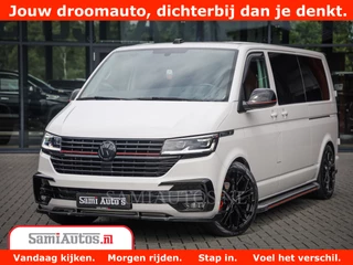 Volkswagen Transporter 2.0 TDI DC L2H1 30 Bulli 6 Persoons | Zeer Dik | In Zeer Goede Conditie | Comfortabele Dubbele Cabine met 6 Zitplaatsen | Body Kit | 20 Inch Brede Zwarte Wielen | Full Led | Camera | 2X Schuif Deuren |