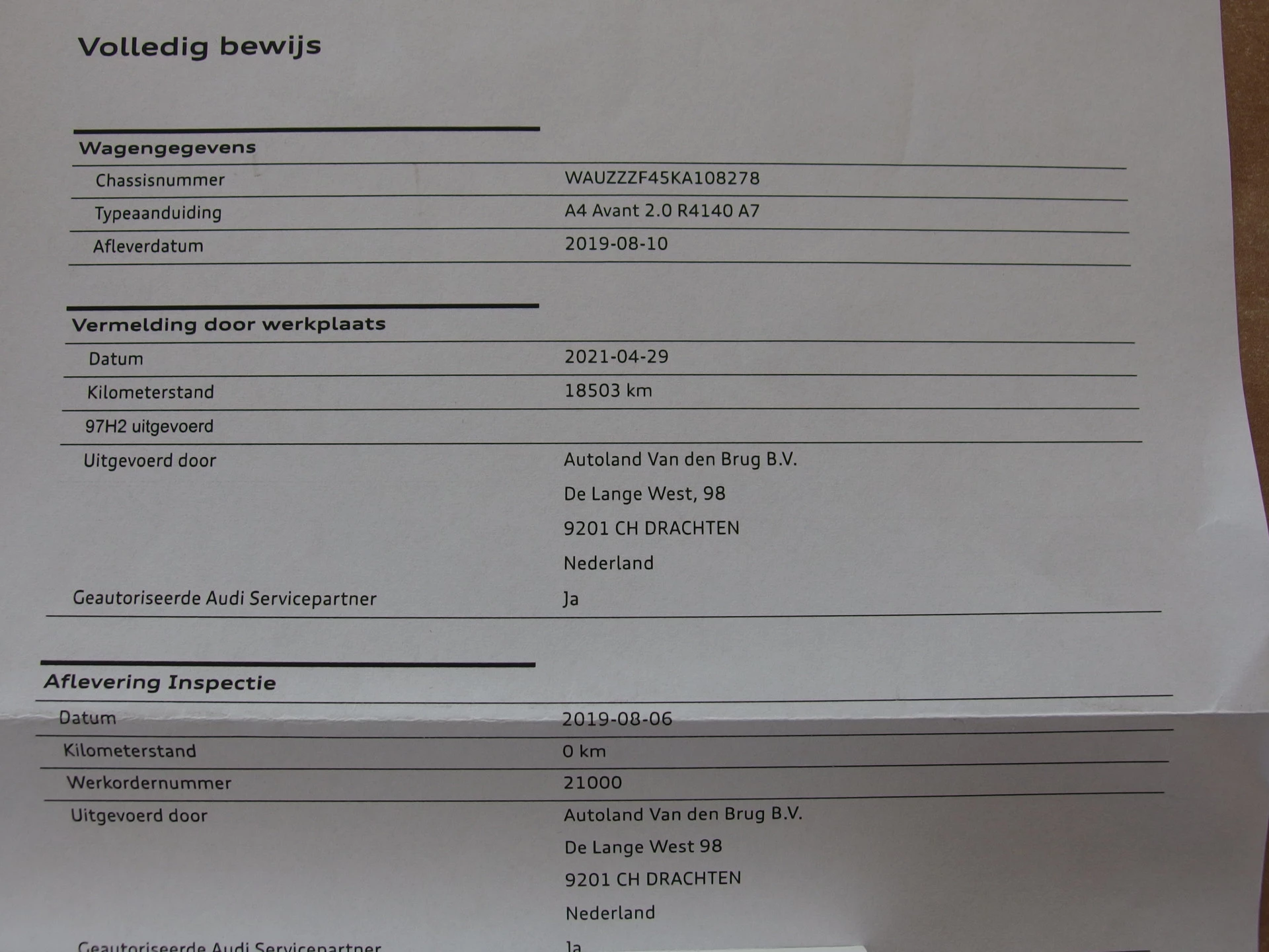 Hoofdafbeelding Audi A4