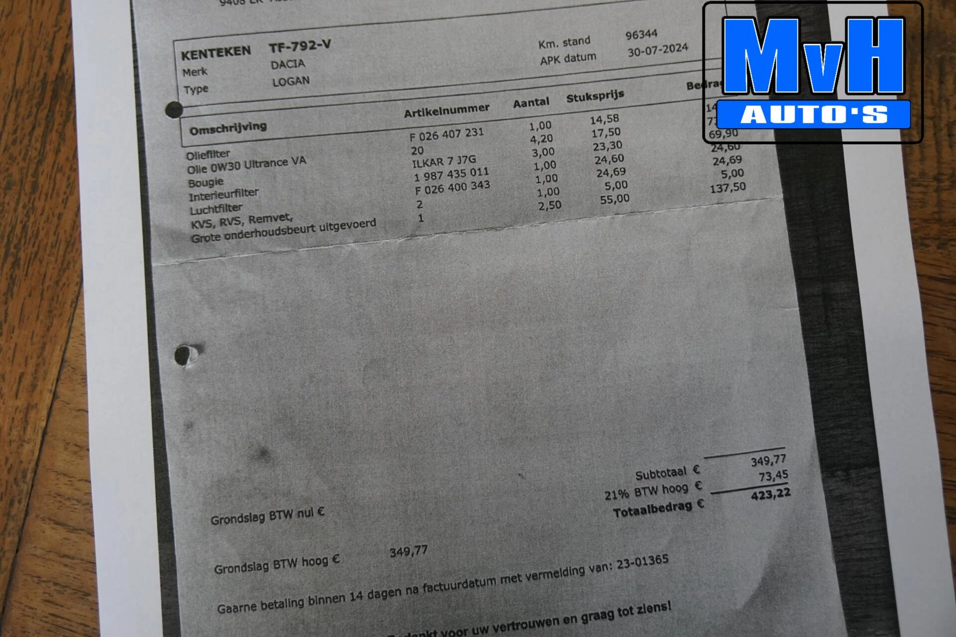 Hoofdafbeelding Dacia Logan