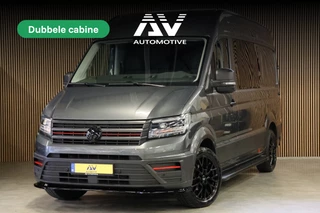 Volkswagen Crafter 2.0 TDI 177 PK L3H3 DC | VW Garantie tot 2029 | 7-Zitter | Bi-Xenon | Camera | CarPlay | Stoelverwarming | Trekhaak | Navigatie | DAB | Dealer onderhouden | Nieuwstaat | Dubbel cabine | Betimmering | Spoilerpakket