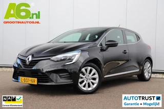 Renault Clio 1.6 E-Tech Hybrid 140 Intens 140PK Automaat Half Leder Keyless 16 inch LMV Sfeerverlichting LED Navigatie Carplay Android Rijstrooksensor Climate Cruise Control Parkeersensor