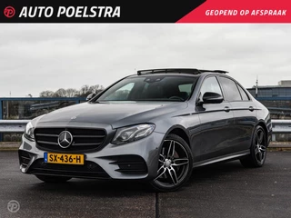 Mercedes-Benz E-klasse 220 d AMG Panoramadak Soft-Close Luchtvering Burmester HUD Standkachel Widescreen 360 Camera Distronic Trekhaak Multibeam LED Apple CarPlay Android Auto