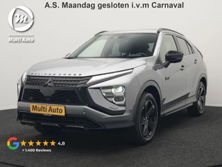 Mitsubishi Eclipse Cross 2.4 Black Edition Plug In Hybrid 188pk Dealer O.H. PHEV | Adaptive Cruise | 360 Camera | Alcantara Sportstoelen & Stuur Verwarmd | Keyless | Navi Via TomTom | Blis | Apple Carplay | DAB |