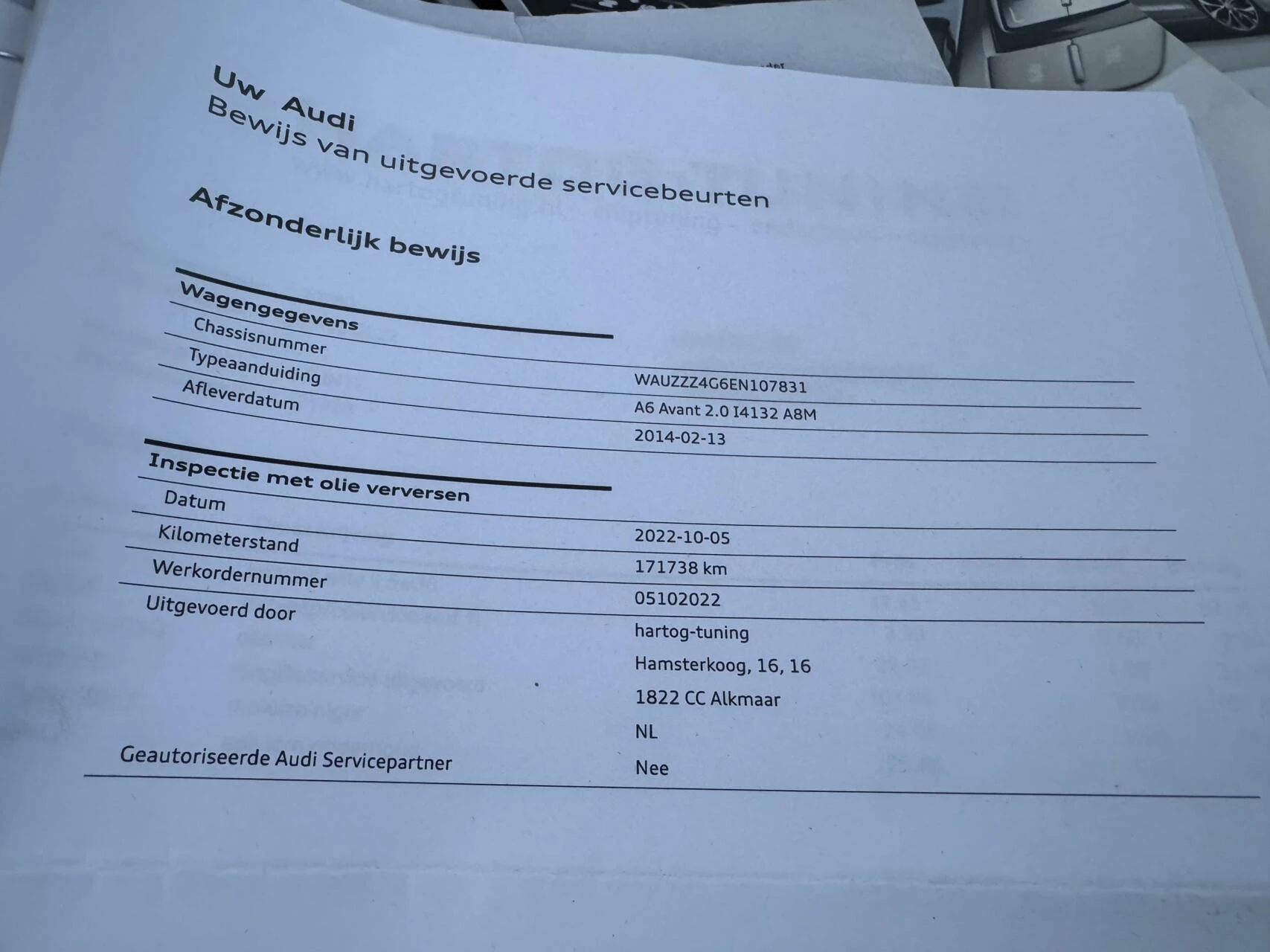 Hoofdafbeelding Audi A6