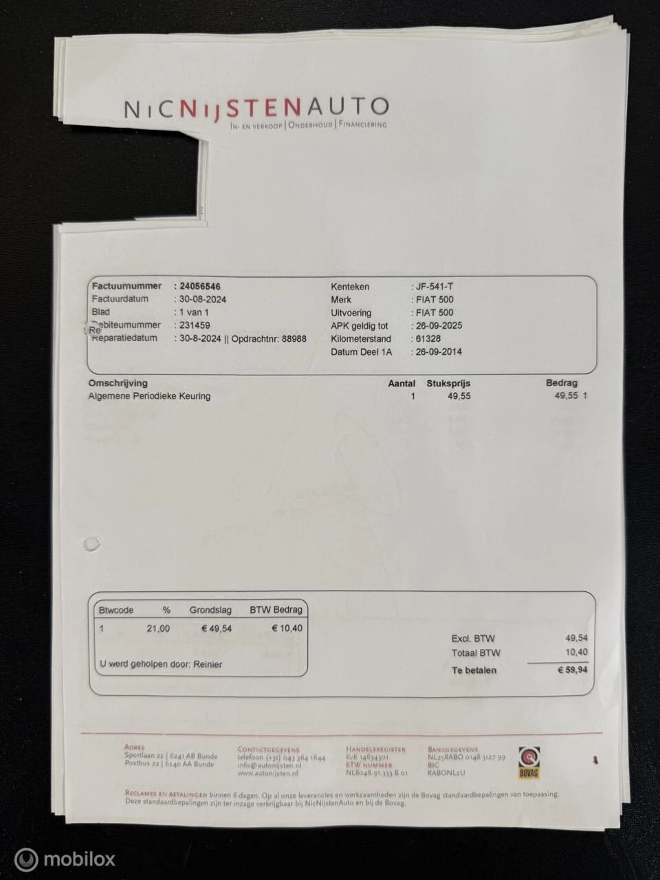 Hoofdafbeelding Fiat 500C