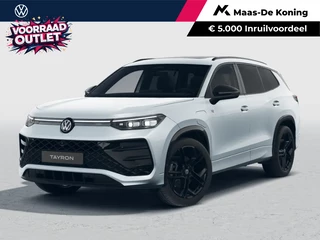 Volkswagen Tayron R-Line Edition 1.5 eHybrid 272 PK 6 versn. DSG · Black Style Pakket · Comfort Pakket Plus · Interieur Style Pakket · High-end geluidsysteem 'Harman Kardon' · Interieur Style Pakket · Panoramaschuif-kanteldak · Trekhaak inklapbaar · Voorraad OUTLET · Prijs is inclusief inruilpremie ·