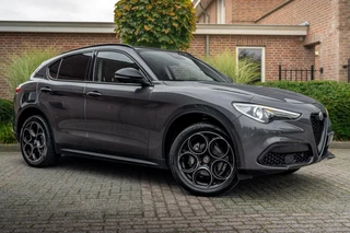 Hoofdafbeelding Alfa Romeo Stelvio Alfa Romeo Stelvio 2.0 T AWD Q4 200 PK Aut. 1e Eig Xenon Leder Black Optic Stoelverwarming Camera 20''