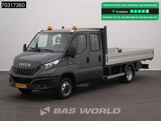 Iveco Daily 35C18 3.0L Automaat Dubbel Cabine Open Laadbak Dubbellucht 3,5t Trekhaak 180PK  LED Navi Airco Cruise Euro6 Pritche Pickup Open Box Airco Trekhaak Cruise control