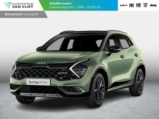 Hoofdafbeelding Kia Sportage Kia Sportage 1.6 T-GDi Hybrid GT-Line Limited Edition l GT-line exterieur l Navigatie l Keyless go l 18 inch GT velgen l levering Juli l Prijs bij particuliere verkoop incl. inruilpremie
