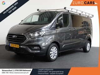 Ford Transit Custom L2H1 Limited Dubbele Cabine Automaat Navigatie Airco 2 Schuifdeuren Trekhaak Parkeersensoren Carplay Imperiaal