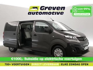 Opel Vivaro-e 75 kWh L3H1 | DC | 9 Zits | Snelladen | SOH 99% | Incl. BTW/BPM | Airco | Cruise | Camera | Carplay