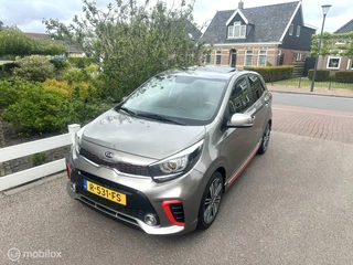 Kia Picanto 1.2 CVVT GT-Line AUTOMAAT CARPLAY SCHUIFDAK LEDEREN BEKLEDING ACHTERUITRIJ CAMERA ZEER COMPLETE AUTO!!