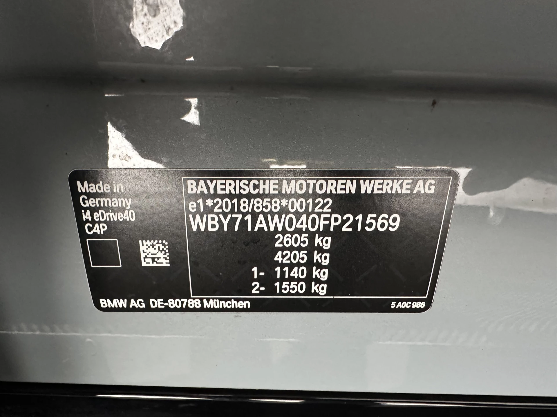 Hoofdafbeelding BMW i4