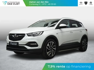 Hoofdafbeelding Opel Grandland X Opel Grandland X 1.2 Turbo Business + 130 PK | NAVIGATIE & CARPLAY | ACHTERUITRIJCAMERA MET SENSOREN | E.C.C. | SIDE STEPS | 19" L.M.V. MET ALL SEASON BANDEN |