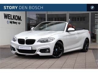 BMW 2 Serie Cabrio 220i High Executive M Sport Automaat / Sportstoelen / Harman Kardon / Adaptief M onderstel / Comfort Access / Park Assistant / Navigatie Professional / Stuurverwarming
