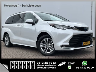 Hoofdafbeelding Toyota Sienna Toyota Sienna 7-Pers 2.5 HEV 266pk XLE Full Option Open sky Leer Camera 7-zits 7 Persoons