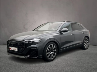 Hoofdafbeelding Audi Q8 Audi Q8 55 TFSI e Pro Line S 4-Wielbesturing |Trekhaak | Pano | Head-Up | Top-View| B&O| | Pano | Head Up | Matrix | Tour-Pack | Zwart-Optiek |