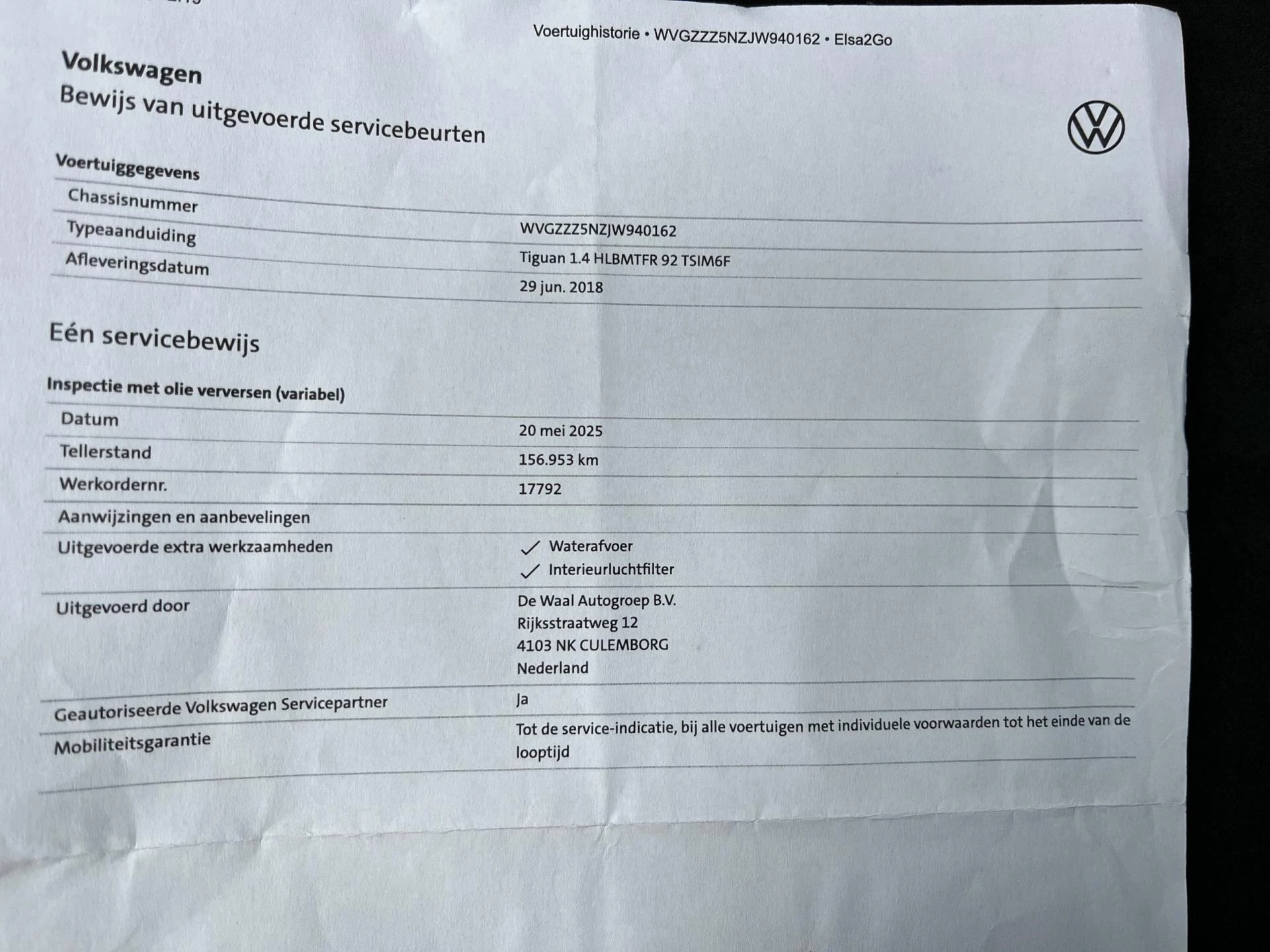 Hoofdafbeelding Volkswagen Tiguan