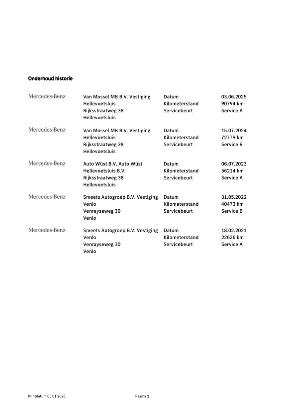 Hoofdafbeelding Mercedes-Benz B-Klasse