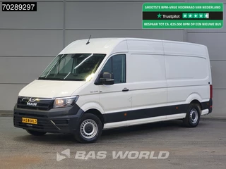 MAN TGE 3.140 L4H3 Trekhaak Airco Cruise Camera Parkeersensoren Euro6 L3H2 15m3 Airco Trekhaak Cruise control