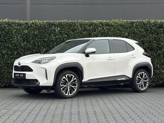 Toyota Yaris Cross 1.5 Hybrid ELEGANT, LEDER, NAVI, CRUISE, 360 CAMERA, DODEHOEK, KEYLESS, TREKHAAK, LED, PDC, DAB, ELEKTRISCHE KOFFERKLEP, CLIMATE CONTROL, STOEL/STUURVERWARMING, LICHTMETAAL 18"