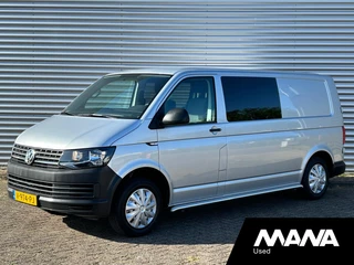 Volkswagen Transporter 2.0TDI L2H1 DC 5 Zits Trekhaak Airco Cruise control Sidebars