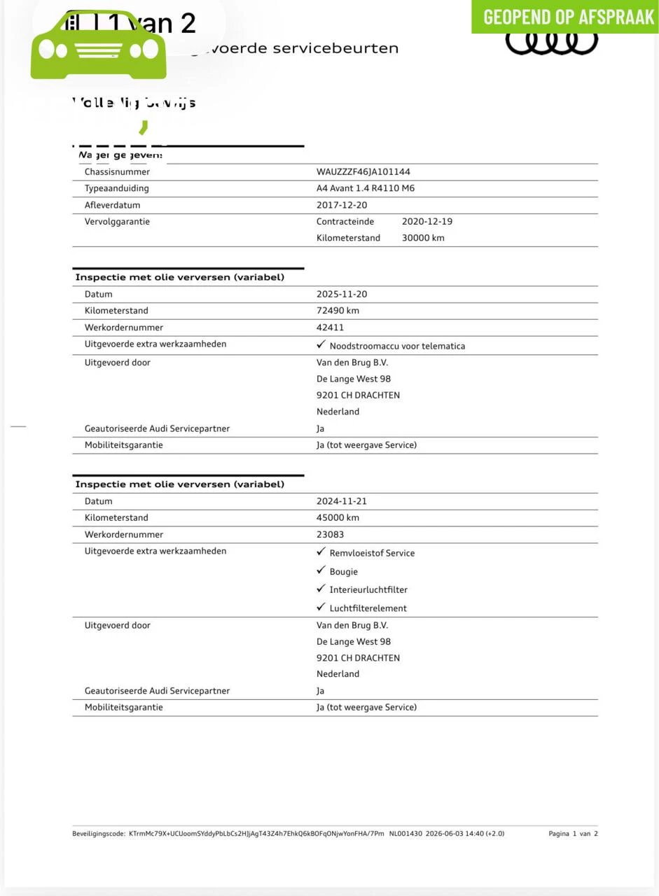 Hoofdafbeelding Audi A4