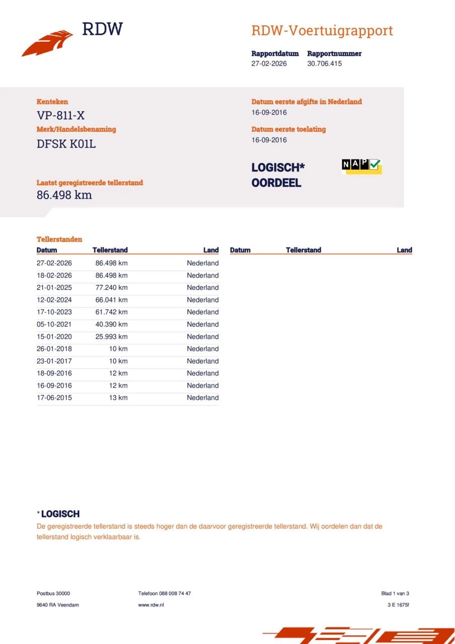 Hoofdafbeelding DFSK K-serie