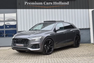 Audi Q8 55 TFSI e Quattro 381 Pk S-Line Black Ed RS-Stoel Pano Matrix Keyless Luchtvering Navi 23 Inch