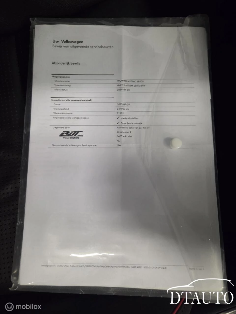 Hoofdafbeelding Volkswagen Golf