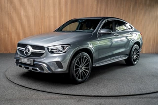 Mercedes-Benz GLC Coupé 300e 4M AMG Schuifdak Leer Navi 360 Distronic+ Stoelventilatie Memory seats Stoelverwarming Elektr. bedienbaar trekhaak PTS Elektr. achterklep BTW auto