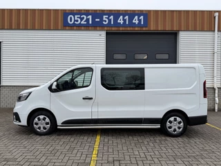 Renault Trafic 2.0 dCi 130pk T29 L2H1 DC 6 persoons Work Edition / vaste prijs rijklaar € 24.950 ex btw / lease € 407 / euro 6 / bpm vrij / trekhaak / airco / cruise / navigatie / isofix / sidebars