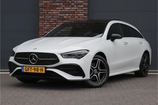 Mercedes-Benz CLA Shooting Brake 250 e AMG Line Aut8 | Facelift | Panoramadak | Distronic+ | Memory | Verwarmd Stuuwiel | Leder | HUD | Sfeerverlichting | Augmented Reality | Surround Camera | Keyless Go |