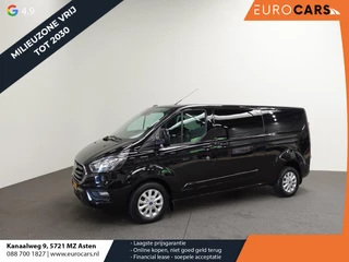 Ford Transit Custom 300 2.0 TDCI L2H1 Limited Dubbele cabine Automaat Navi| Airco 2 Schuifdeuren Trekhaak PDC V& A Carplay DAB