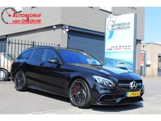 Mercedes-Benz C-Klasse Estate C63 S AMG 510PK Kuipstoelen Pano 360Cam 100% Historie Burmester