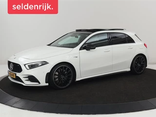 Mercedes-Benz A-klasse AMG 35 4Matic Night | Panoramadak | Carplay |  Widescreen | Stoelverwarming | Burmester | 360 camera | Sfeerverlichting | Leder/Alcantara | Navigatie
