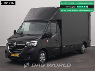 Renault Master 145PK Zijdeur Achterdeuren Bakwagen LED Navi Airco Cruise Werkplaatsinrichting Meubelbak Koffer Airco Cruise control
