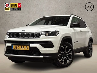 Jeep Compass 4xe 190 Plug-in Hybrid Electric Night Eagle 190Pk Automaat (VIRTUAL COCKPIT, APPLE CARPLAY, GROOT NAVI, 360 CAMERA, LEDER, SPORTSTOELEN, GETINT GLAS, KEYLESS, NIEUWSTAAT)