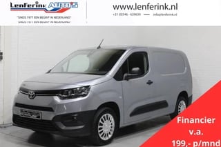 Toyota PROACE CITY 1.5 D-4D 130 pk L2H1 Navi v.a. 199,- p/mnd Camera, Trekhaak, Airco, Cruise Control, PDC V+A, NAP, 2-Zits