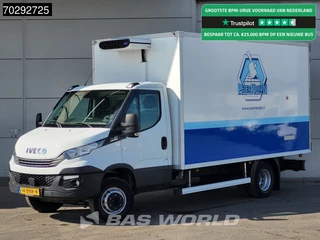 Iveco Daily 70C18 3.0L Automaat Luchtvering Koelwagen Dubbellucht 180PK Carrier Viento 350 Airco Cruise Tacho APK 08-2026 Euro6 Kühl Kühler Kühlkoffer Kühlwagen Koel Koeler Bakwagen 19m3 Airco Cruise control