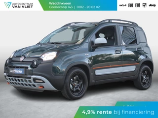 Fiat Panda Hybrid Garmin Cross | Clima | Priv. glass | Dakrails | 5-Persoons | Apple Carplay | Verde Foresta | Pack Garmin