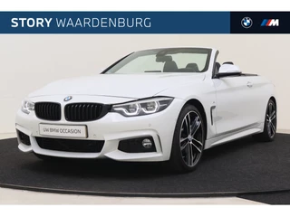 BMW 4 Serie Cabrio 430i High Executive M Sport Automaat / Sportstoelen / Air Collar / Adaptieve LED / Achteruitrijcamera / Head-Up / Stuurverwarming / Park Assistant