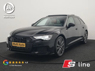 Audi A6 Avant 50 TFSI e Quattro S Line PHEV 300pk Dealer O.H. | Panodak | Adaptive Cruise | Head Up | Camera | Bang & Olufsen | Lederen Comfortzetels Memory & Ventilatie | Sfeerverlichting | Blis | Stoelen & Stuur Verwarmd | Apple Carplay | DAB | Plug In Hybrid |