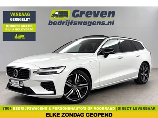 Volvo V60 2.0 T8 Twin Engine AWD R-Design 392PK Pano LED Virtual Trekhaak Memory Carplay Head-up Clima Cruise Navi PDC 19''LMV