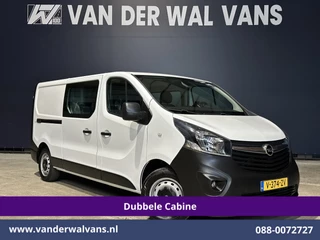 Opel Vivaro 1.6 CDTI 126pk L2H1 Dubbele Cabine Euro6 Airco | Navigatie | Camera | 5-Zits | Trekhaak cruisecontrol, parkeersensoren