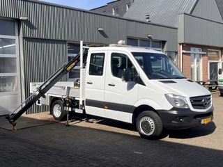 Hoofdafbeelding Mercedes-Benz Sprinter Mercedes-Benz Sprinter 514 CDI 140pk DC Laadkraan Hiab 017T Airco Trekhaak 3500kg Open laadbak Euro 6 Pick-up 1e eigenaar Dubbele cabine Bakwagen Autolaadkraan Kraan